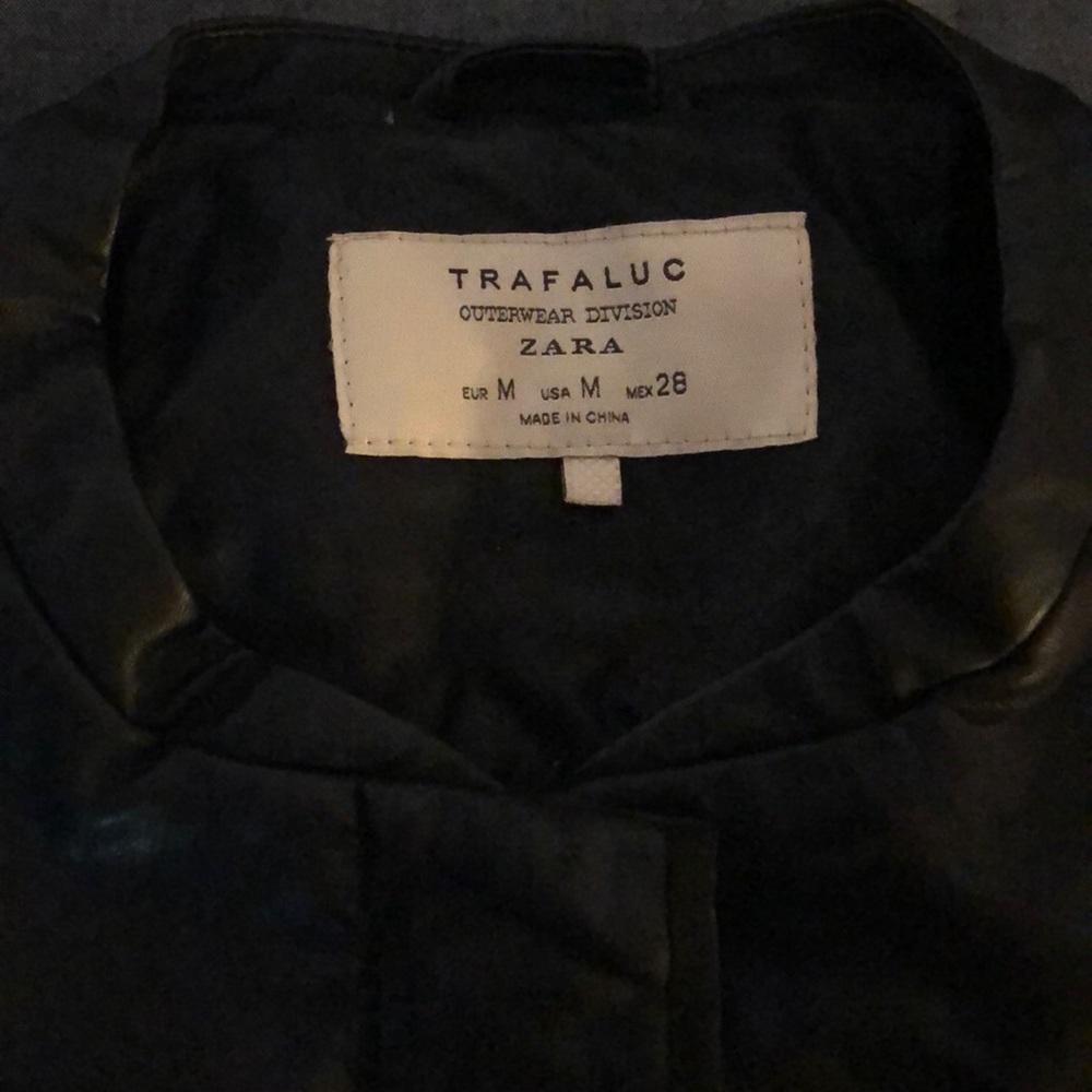 Trafaluc Zara Black Leather Jacket